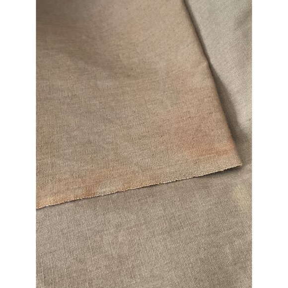 Fabric Ivory Brown Quilting sewing Arts Crafts Remnants VTG - Picture 5 of 11